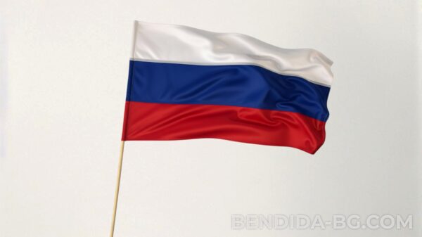 Знаме на Русия 30/50 см. за външни условия