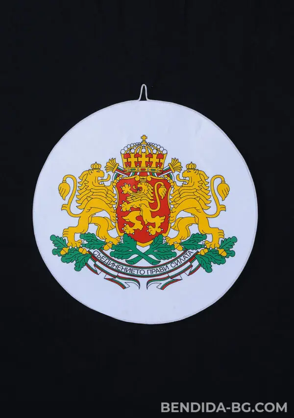 088.jpg Каширан герб РБ /цветен d = 45 см /