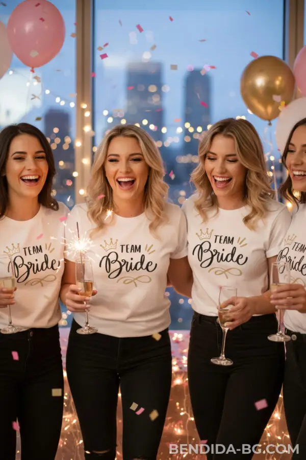 1-1-1.jpeg Тениска за моминско парти - “Team Bride”