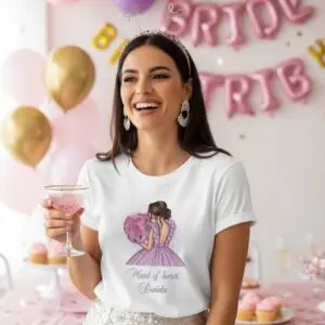 12-12.jpeg Тениска за моминско парти - “Maid of honor” - персонализирана