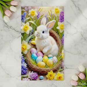 17.jpg Великденска хавлиена кърпа „Пъстра кошница“