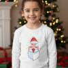 Детска коледна бяла блуза с надпис „Merry Christmas“- за момиче и момче