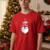 176164879993137.png Коледна мъжка червена тениска с надпис “Merry Christmas“