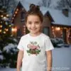 1761715349456413.jpg Коледна детска бяла тениска за момче и момиче с надпис “Merry Christmas“