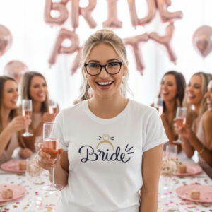 Тениска за моминско парти - “Bride Sparkle Queen”