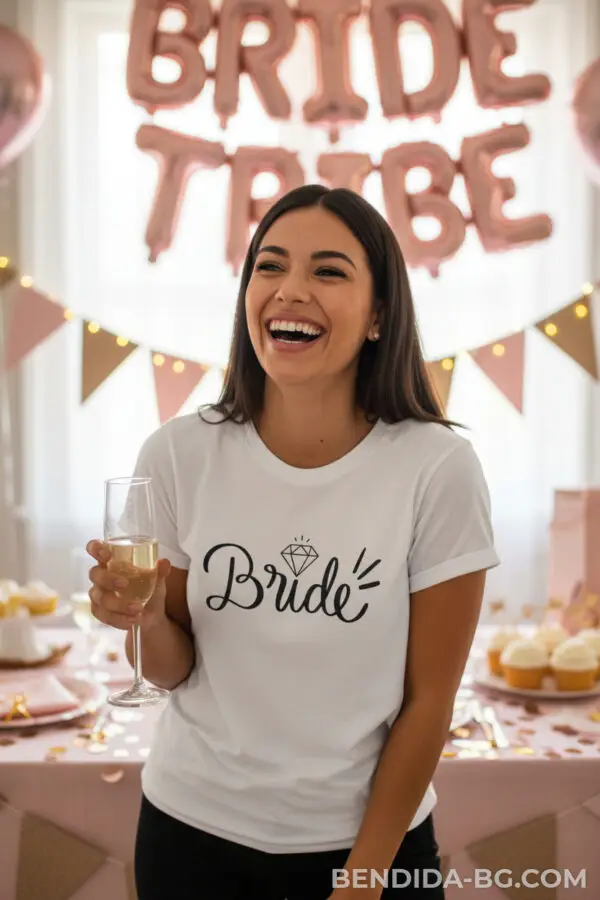 20-20.jpeg Тениска за моминско парти - “Bride Love & Shine”