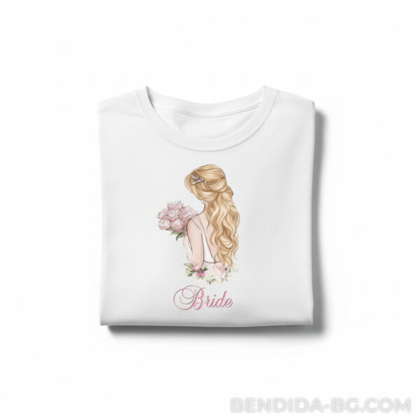 Тениска за моминско парти - “Bride Floral Beauty”