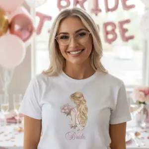 Тениска за моминско парти - “Bride Floral Beauty”