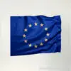 Луксозно единично знаме на Европейски съюз от сатен с двустранно апликирани звезди 70/120 см.