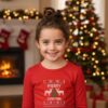 bluza-chervena-momiche.jpg Детска коледна червена блуза „Merry Christmas“ с цветна щампа-за момиче и момче