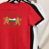 Дамска тениска с печат “Моя страна, моя България!” в червено