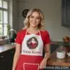 Коледна престилка -щипка канела и усмивката на Дядо Коледа