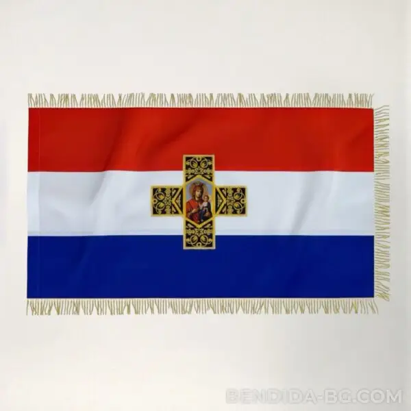 Самарско знаме 70/120 см. с ресни - двулицево
