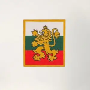 Нашивка българско знаме с лъв -5/5,5 см.