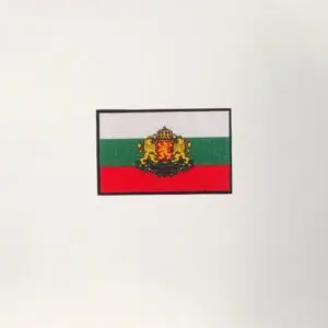 Нашивка знаме на Република България с герб 3/5 см.