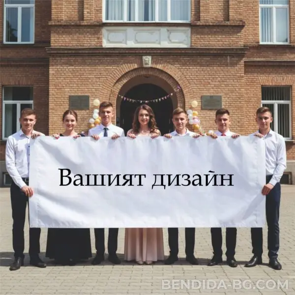 Транспарант /банер/ -  покана на учител за абитуриентски бал