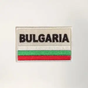 Нашивка знаме на Република България с бродерия Bulgaria 5/8 см.