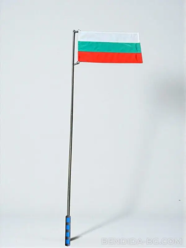 Телескопична дръжка със знаме – 120см