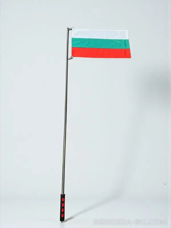 Телескопична дръжка със знаме – 160см