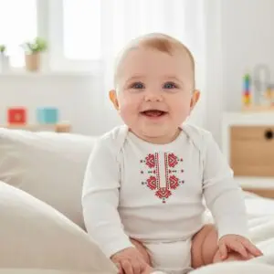 unisex-scaled-1.jpg Бебешко боди с фолклорни мотиви - „Шевица на духа“