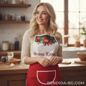 Коледна престилка -звън на камбанки и усмивки от брашно